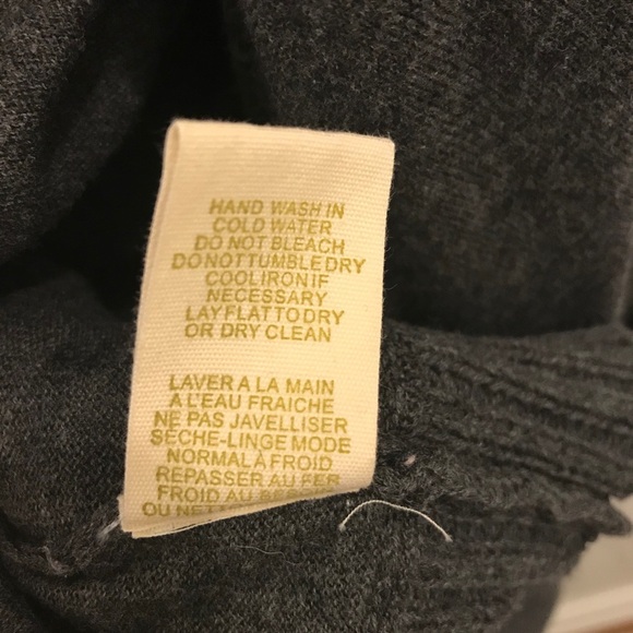 Anthropologie Shae Cardigan Sweater Medium gray cotton - Picture 11 of 11